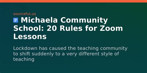 michaela school rules